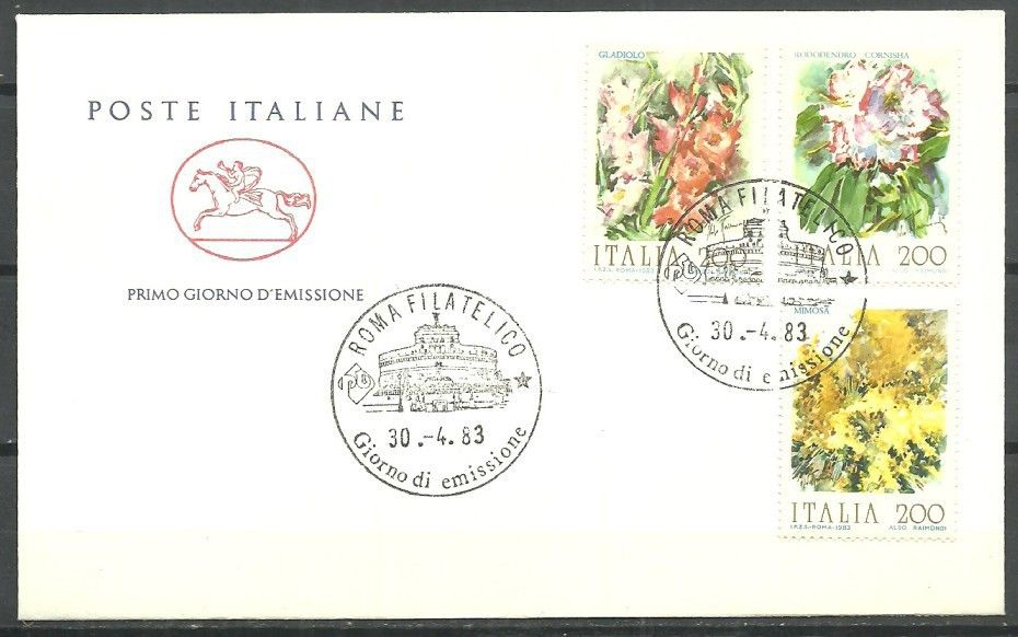 Znaczek Włochy 1983 Mi 1839-1841 FDC