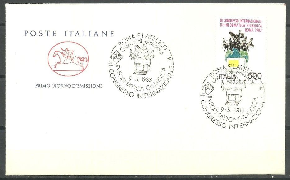 Znaczek Włochy 1983 Mi 1845 FDC