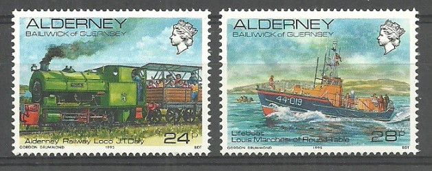 Znaczek Alderney 1993 Mi 59-60 Czyste **
