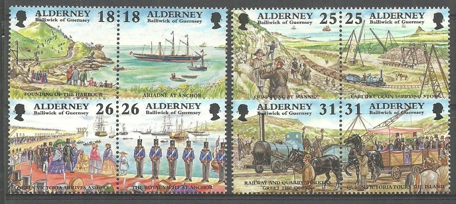 Znaczek Alderney 1997 Mi 108-115 Czyste **