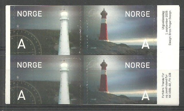 Znaczek Norwegia 2005 Mi 1546-1547 Czyste **