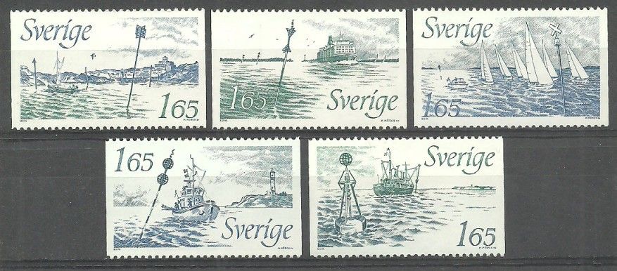 Znaczek Szwecja 1982 Mi 1196-1200 Czyste **