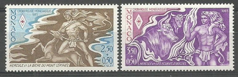 Znaczek Monako 1983 Mi 1591-1592 Czyste **