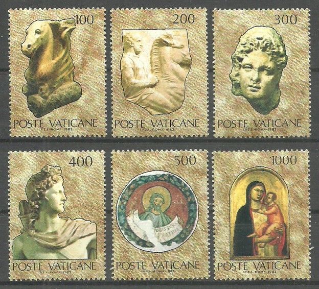 Znaczek Watykan 1983 Mi 830-835 Czyste **