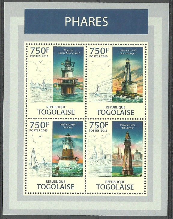 Znaczek Togo 2013 Mi ark 4926-4929 Czyste **