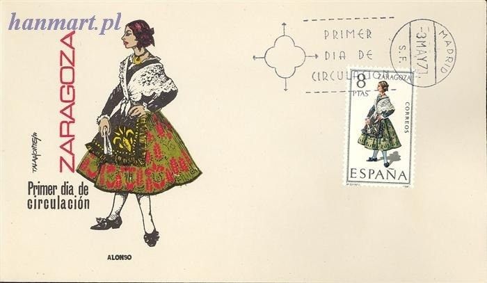 Znaczek Hiszpania 1971 Mi 1927 FDC