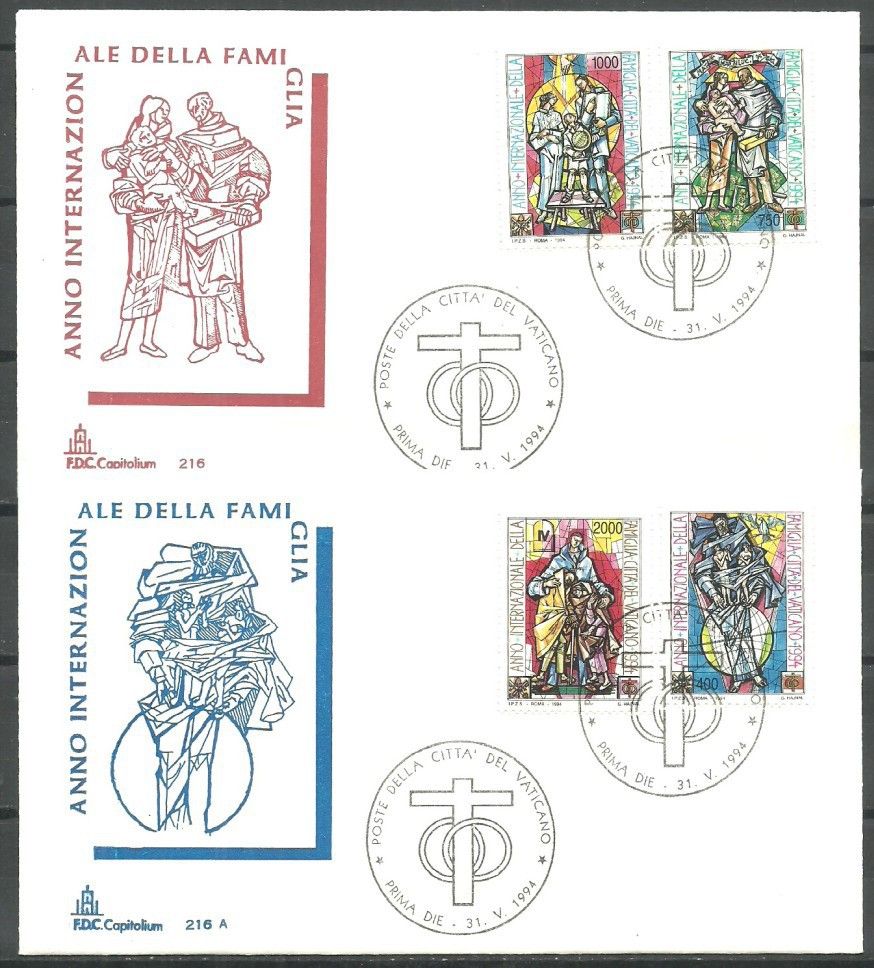 Znaczek Watykan 1994 Mi 1118-1121 FDC