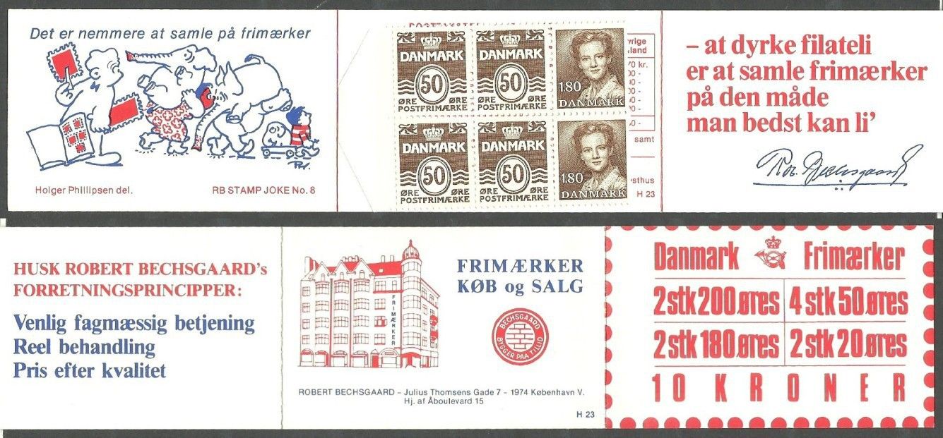 Znaczek Dania 1982 Mi mh 29 Czyste **