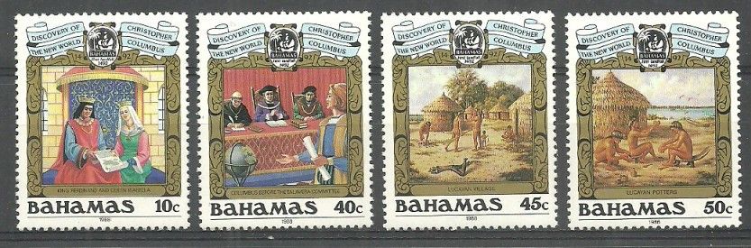 Znaczek Bahamy 1988 Mi 667-670 Czyste **