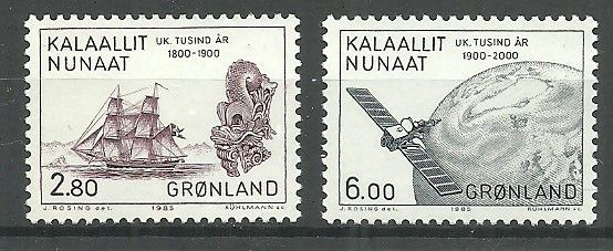 Znaczek Grenlandia 1985 Mi 157-158 Czyste **