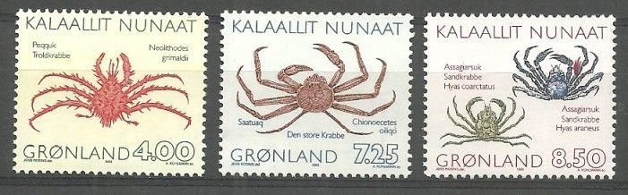 Grenlandia 1993 Mi 231-233 Czyste **