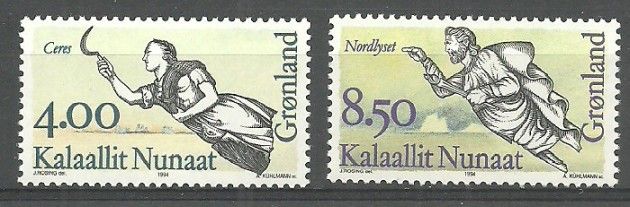 Znaczek Grenlandia 1994 Mi 252-253 Czyste **