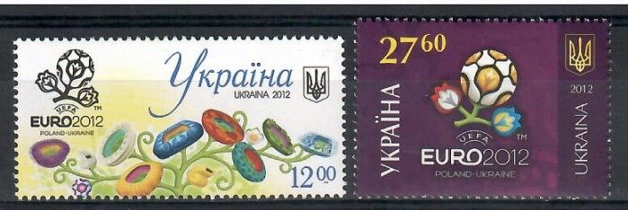 Znaczek Ukraina 2012 Mi 1245-1246 Czyste **