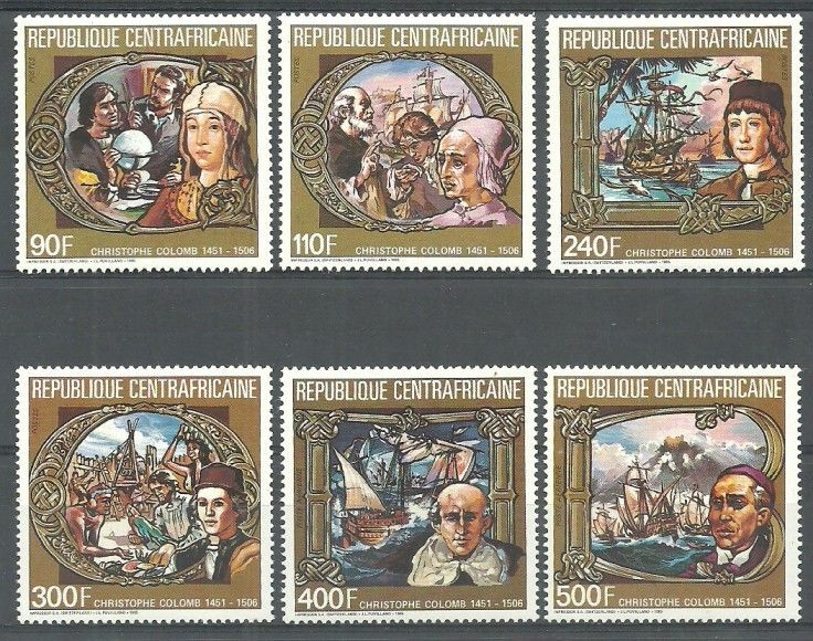 Znaczek Republika Środkowoafrykańska 1985 Mi 1194-1199 Czyste **