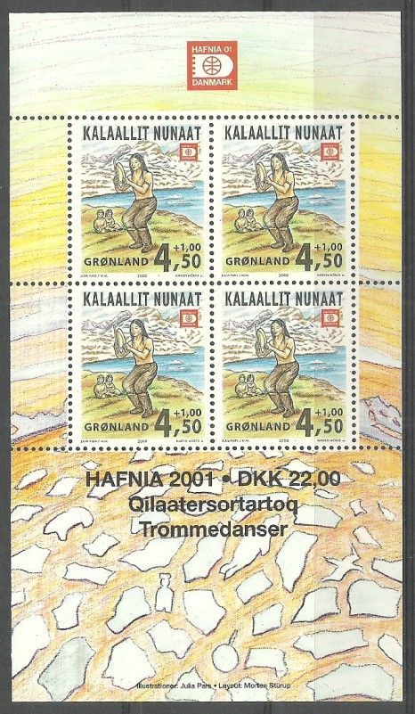 Znaczek Grenlandia 2000 Mi bl 19 Czyste **