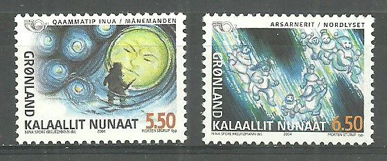 Znaczek Grenlandia 2004 Mi 414-415 Czyste **