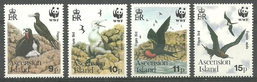 Znaczek Wyspa Wniebowstąpienia 1990 Mi 521-524 Czyste **