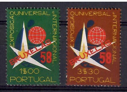 Znaczek Portugalia 1958 Mi 862-863 Czyste **