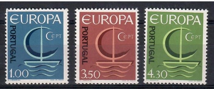 Znaczek Portugalia 1966 Mi 1012-1014 Czyste **