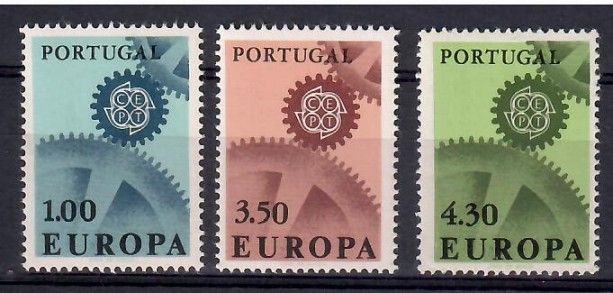 Znaczek Portugalia 1967 Mi 1026-1028 Czyste **