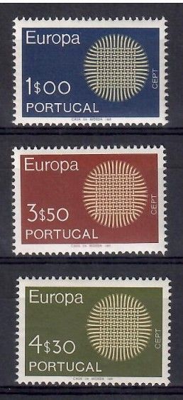 Znaczek Portugalia 1970 Mi 1092-1094 Czyste **