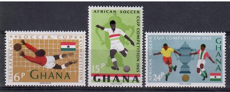 Znaczek Ghana 1965 Mi 243-245 Czyste **