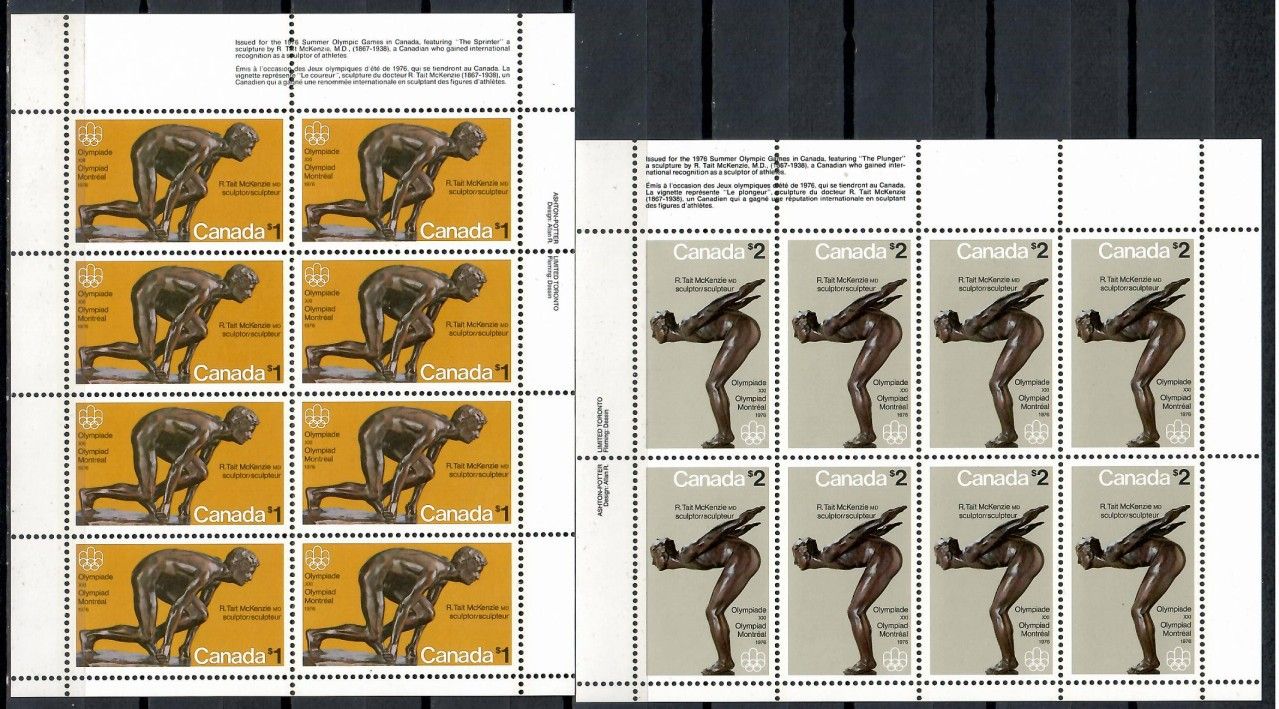 Znaczek Kanada 1975 Mi ark 585-586 Czyste **