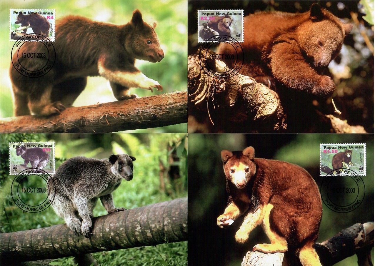 Znaczek Papua Nowa Gwinea 2003 Mi 1017-1020 Karta Max