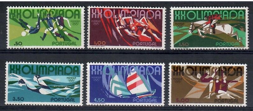 Znaczek Portugalia 1972 Mi 1172-1177 Czyste **