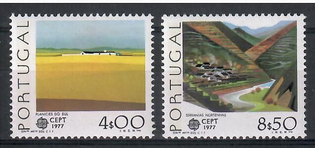 Znaczek Portugalia 1977 Mi 1360-1361y Czyste **