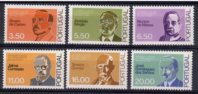 Znaczek Portugalia 1980 Mi 1482-1487 Czyste **