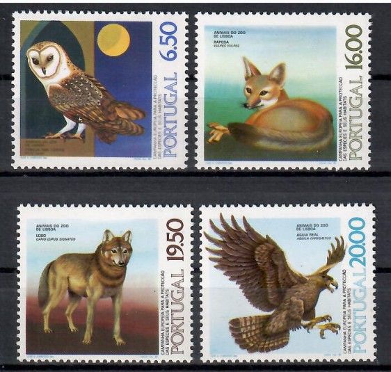 Znaczek Portugalia 1980 Mi 1490-1493x Czyste **
