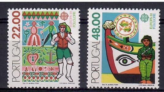 Znaczek Portugalia 1981 Mi 1531-1532 Czyste **