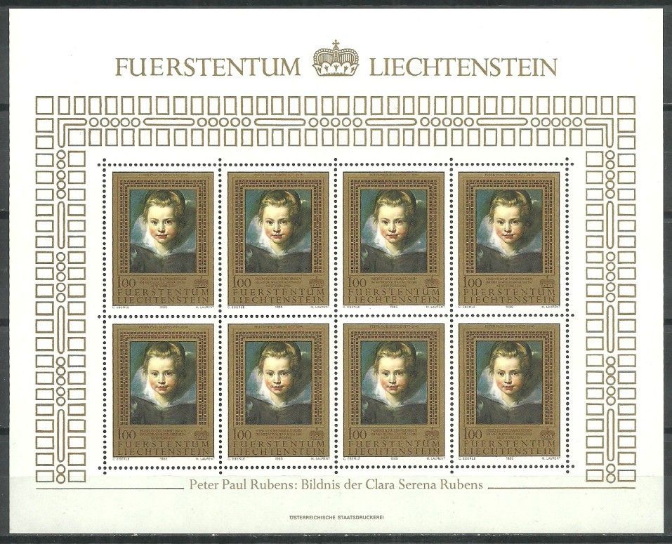 Znaczek Liechtenstein 1985 Mi ark 882 Czyste **