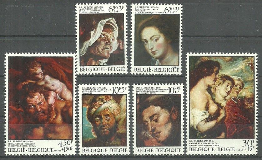 Znaczek Belgia 1976 Mi 1868-1873 Czyste **