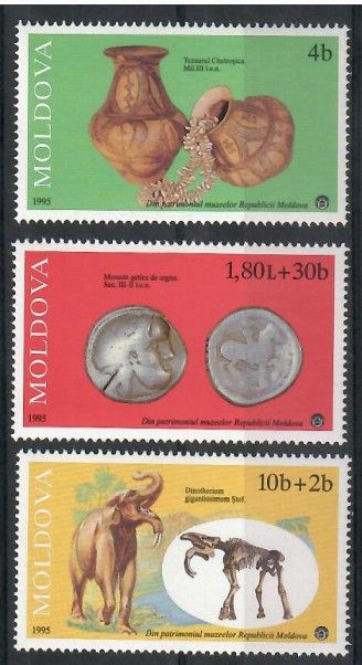 Znaczek Mołdawia 1995 Mi 161-163 Czyste **