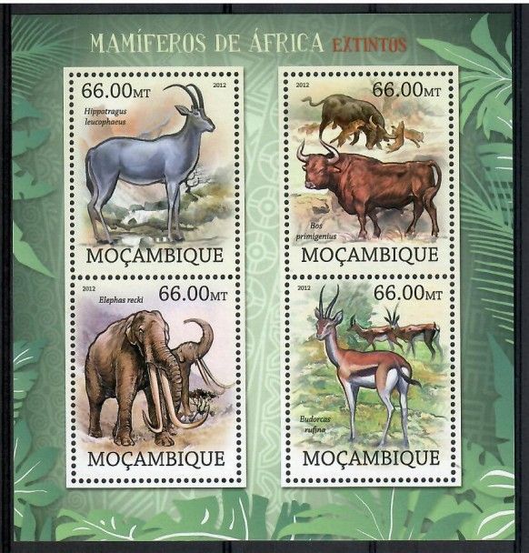 Znaczek Mozambik 2012 Mi ark 5856-5859 Czyste **