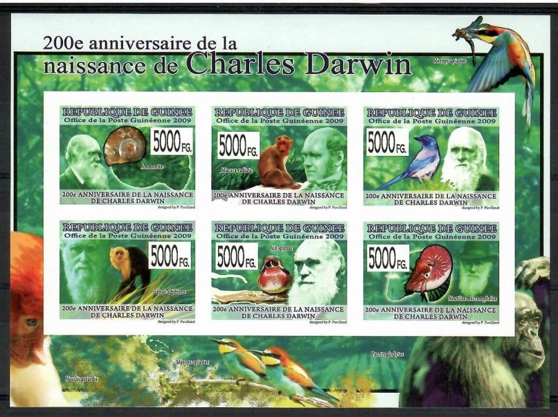 Znaczek Gwinea 2009 Mi ark 6575-6580B Czyste **