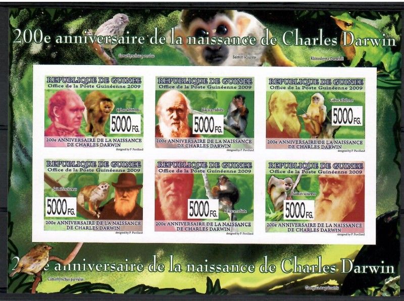 Znaczek Gwinea 2009 Mi ark 6581-6586B Czyste **