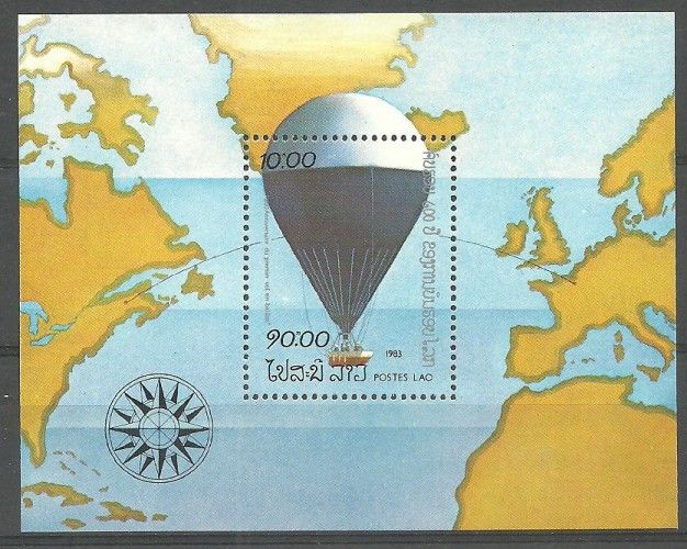 Znaczek Laos 1983 Mi bl 94 Czyste **