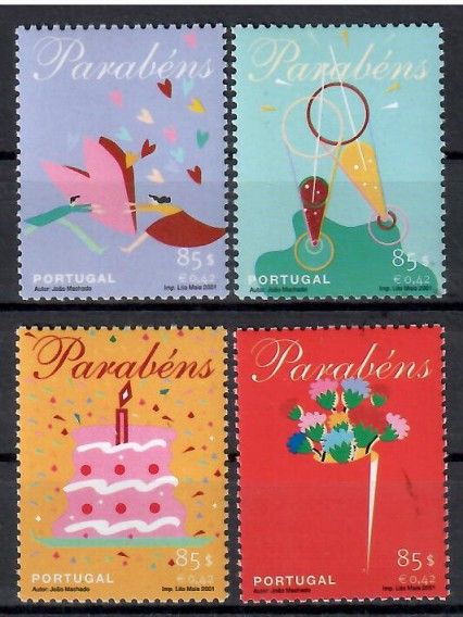 Znaczek Portugalia 2001 Mi 2504-2507 Czyste **