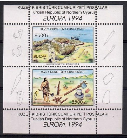 Znaczek Cypr Północny 1994 Mi bl 13 Czyste **