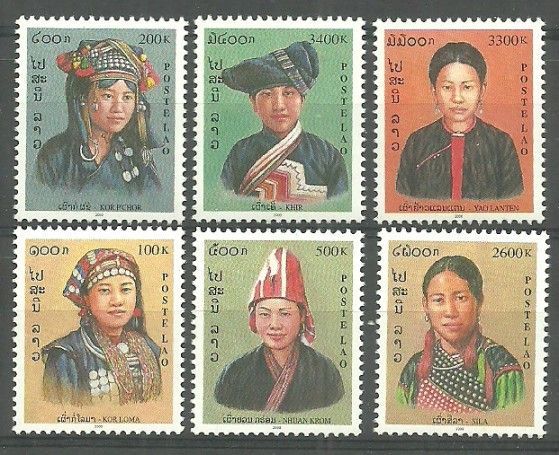 Znaczek Laos 2000 Mi 1710-1715 Czyste **