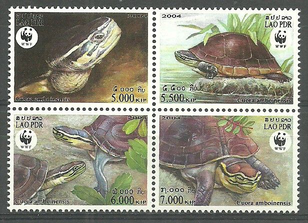 Znaczek Laos 2004 Mi 1927-1930 Czyste **