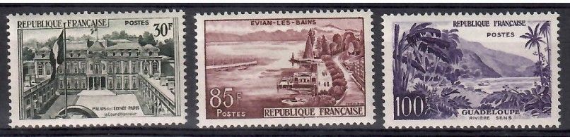 Znaczek Francja 1959 Mi 1232-1234 Czyste **