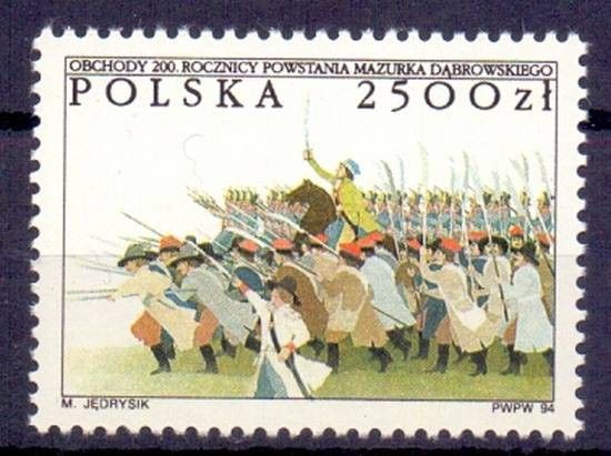 Znaczek Polska 1994 Mi 3499 Fi 3351 Czyste **