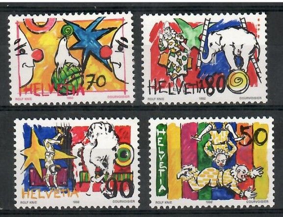 Znaczek Szwajcaria 1992 Mi 1478-1481 Czyste **