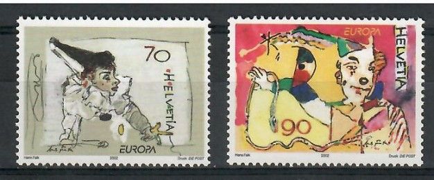 Znaczek Szwajcaria 2002 Mi 1794-1795 Czyste **