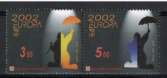 Znaczek Chorwacja 2002 Mi 610-611 Czyste **