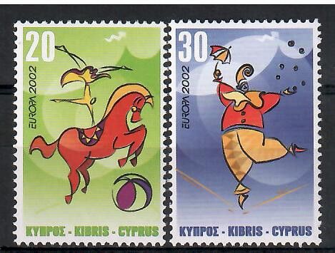 Znaczek Cypr 2002 Mi 990-991 Czyste **